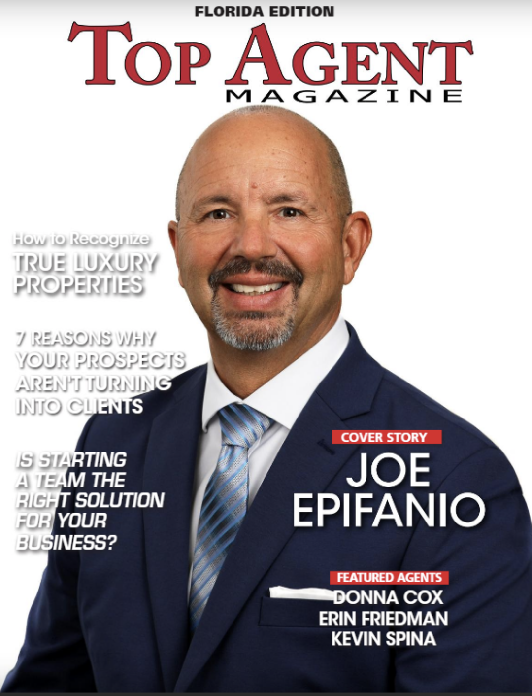 Joe Epifanio PA featured in Top Agent Magazine